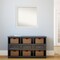 Amanti Art Non-Beveled Wall Mirror, Flair Polished Nickel Frame